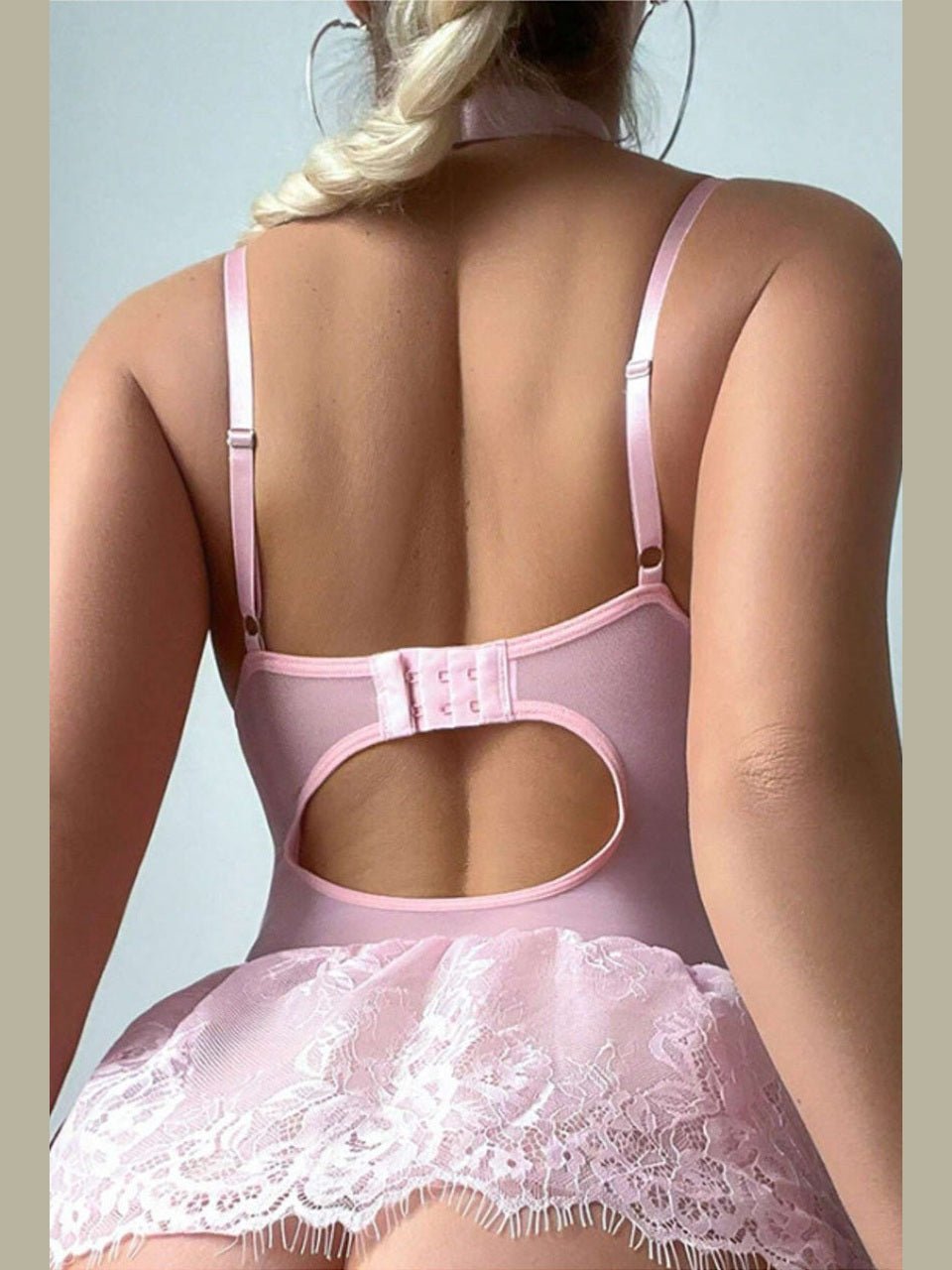 Lace Skirted Babydoll Set - Courbe et Compagnie
