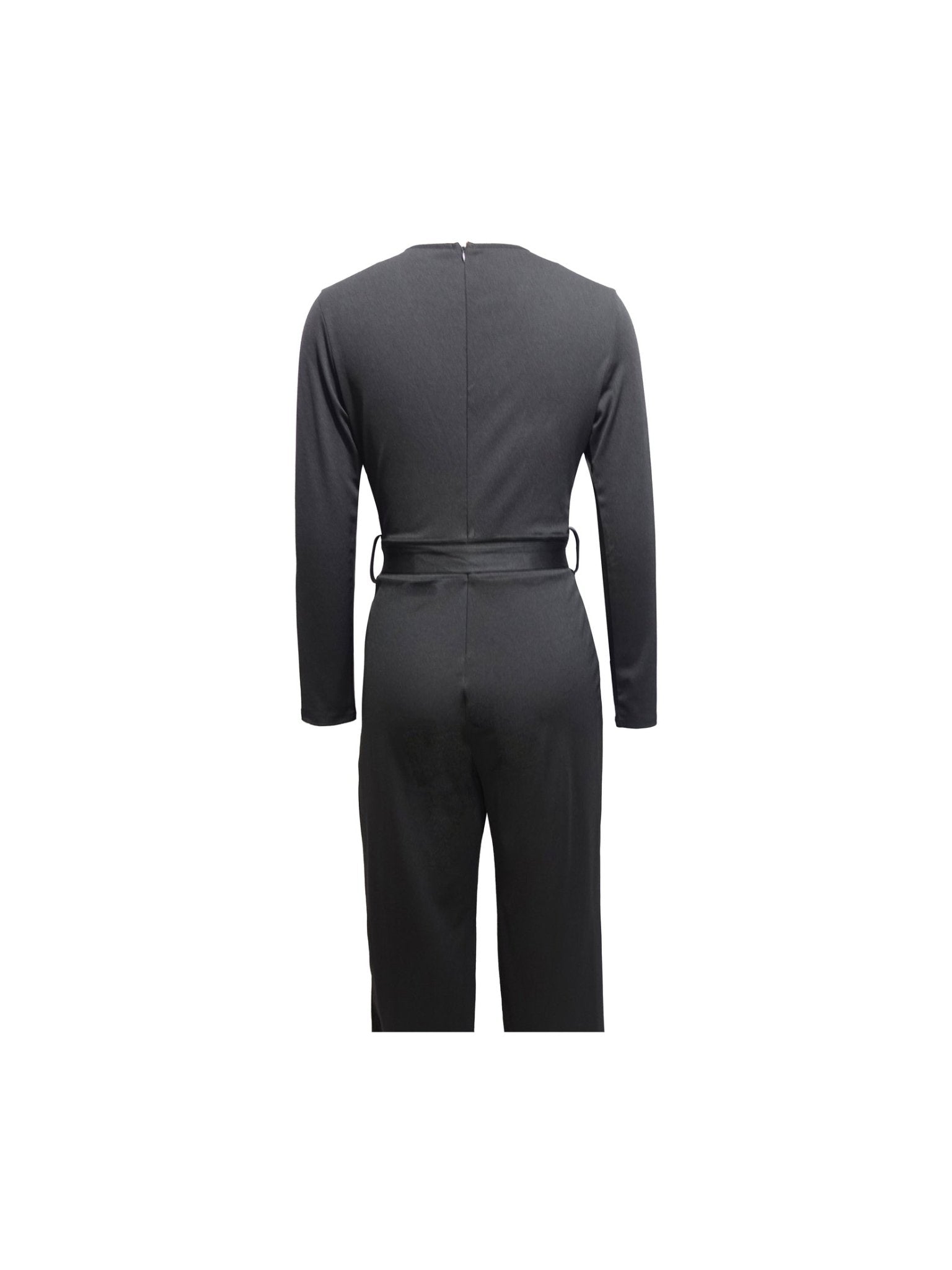 Ladies' Fashionable Slim Fit Sexy V-neck Long Sleeved Slimming Jumpsuit - Courbe et Compagnie