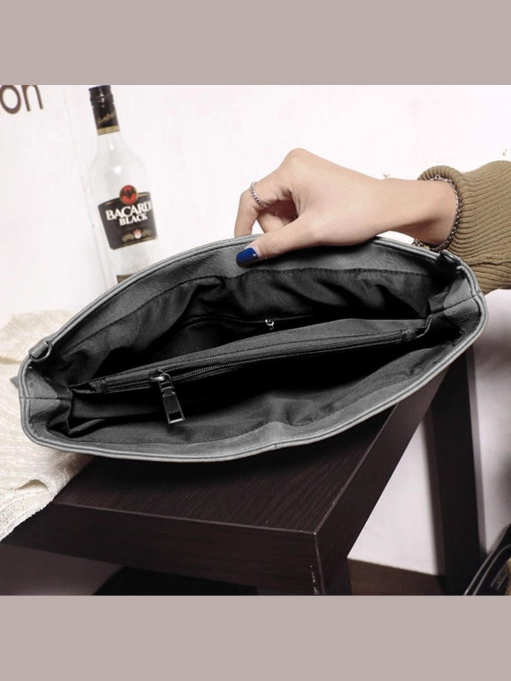 Large capacity clutch purse evening clutch bag envelope bag - Courbe et Compagnie