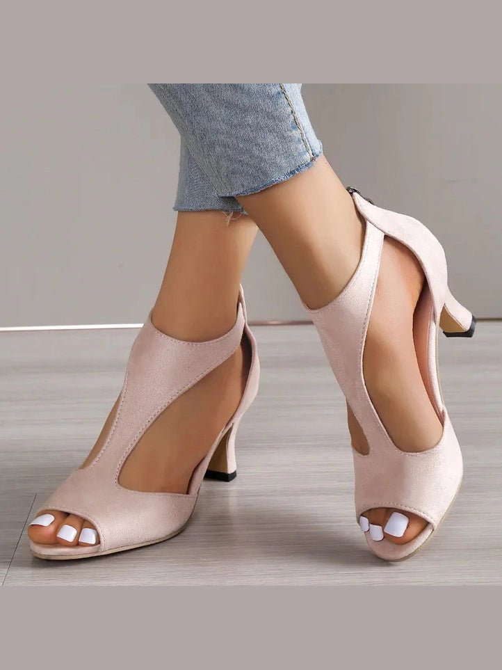 Leather High Heels Shoes - Courbe et Compagnie