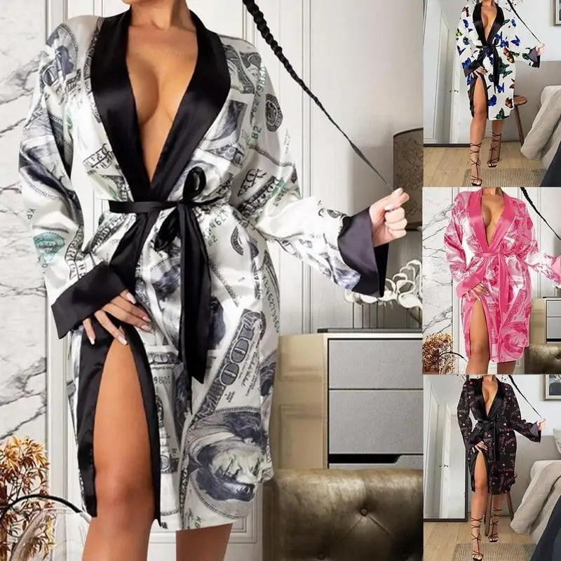 Lightweight Women Bathrobe Indoor Long Soft Cozy Sleepwear - Courbe et Compagnie