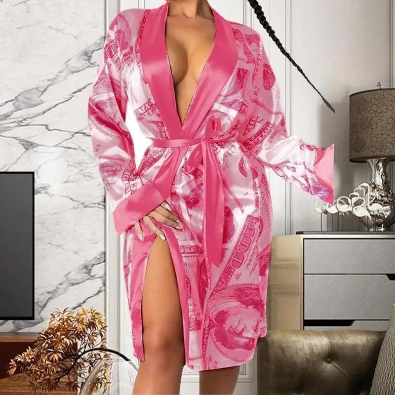 Lightweight Women Bathrobe Indoor Long Soft Cozy Sleepwear - Courbe et Compagnie