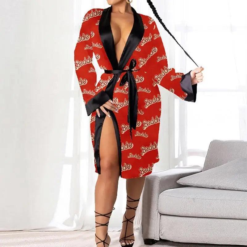 Lightweight Women Bathrobe Indoor Long Soft Cozy Sleepwear - Courbe et Compagnie