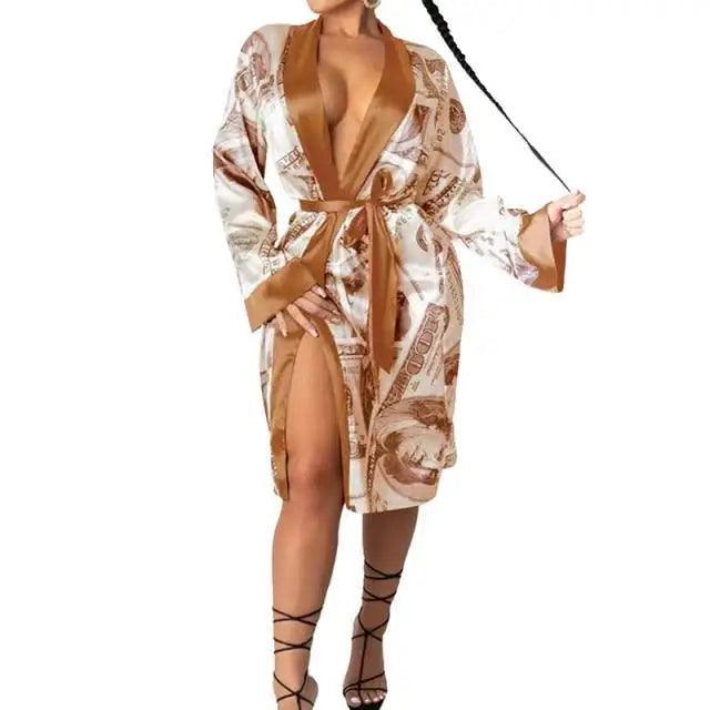 Lightweight Women Bathrobe Indoor Long Soft Cozy Sleepwear - Courbe et Compagnie