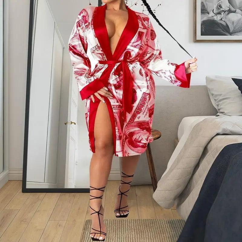 Lightweight Women Bathrobe Indoor Long Soft Cozy Sleepwear - Courbe et Compagnie