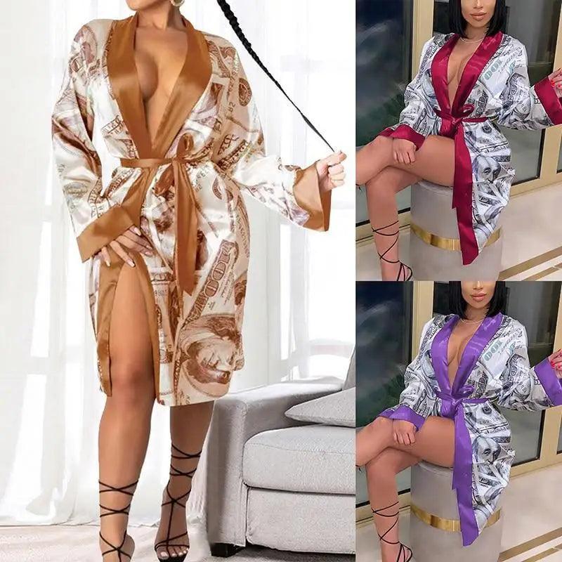 Lightweight Women Bathrobe Indoor Long Soft Cozy Sleepwear - Courbe et Compagnie