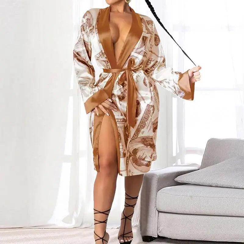 Lightweight Women Bathrobe Indoor Long Soft Cozy Sleepwear - Courbe et Compagnie