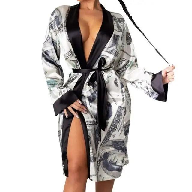 Lightweight Women Bathrobe Indoor Long Soft Cozy Sleepwear - Courbe et Compagnie