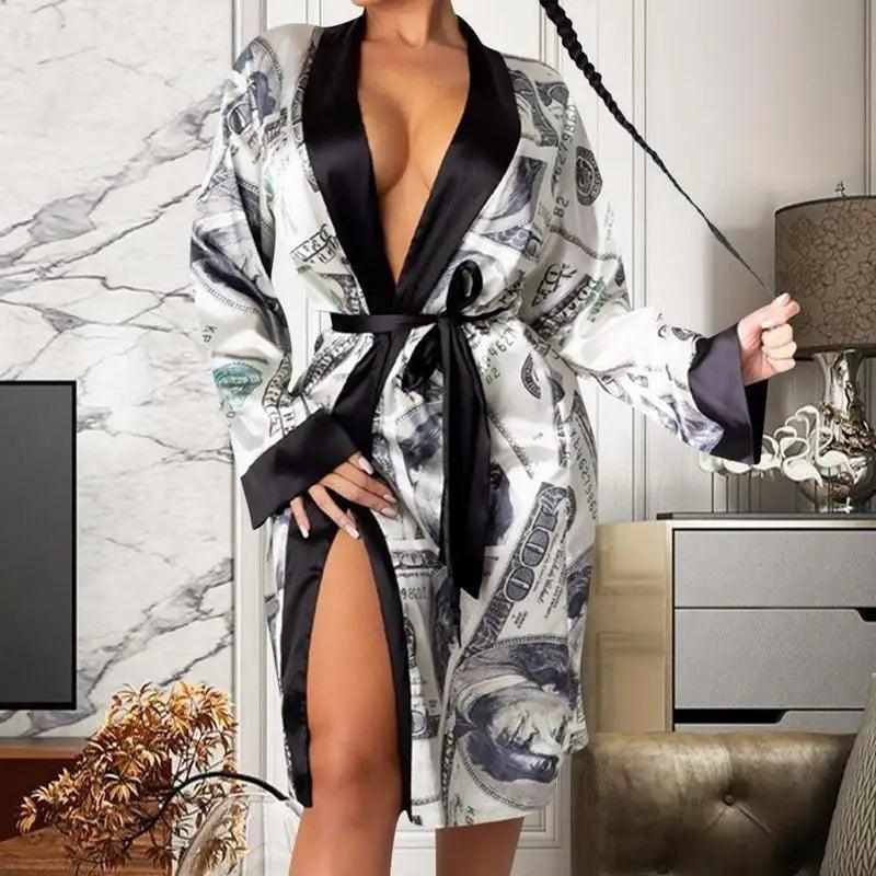 Lightweight Women Bathrobe Indoor Long Soft Cozy Sleepwear - Courbe et Compagnie