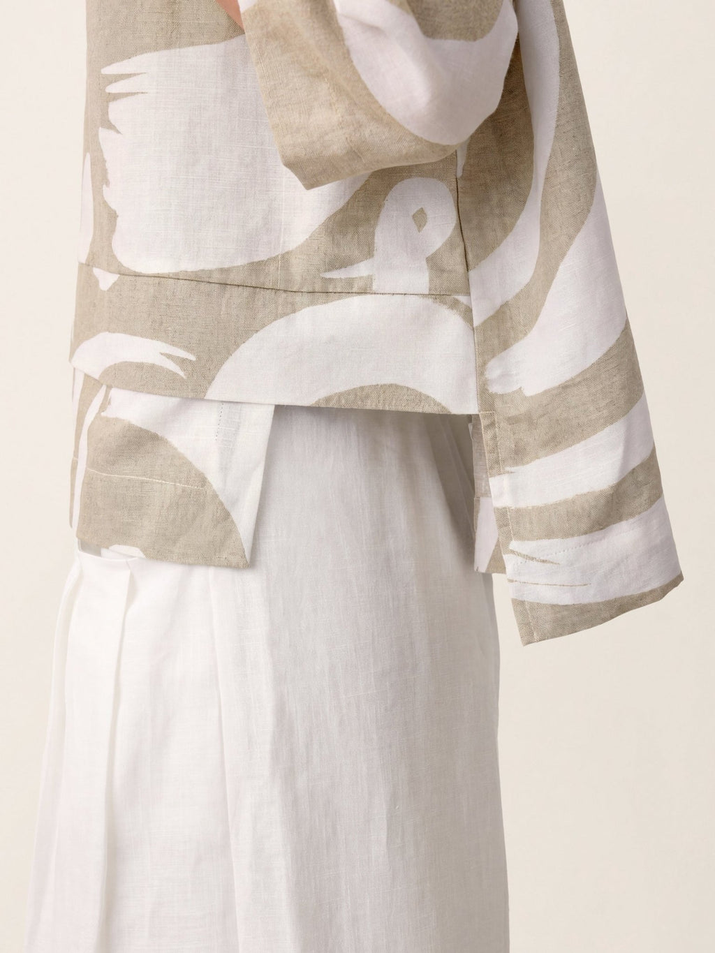 Linen Layered Asymmetric Top NOREEN - Courbe et Compagnie
