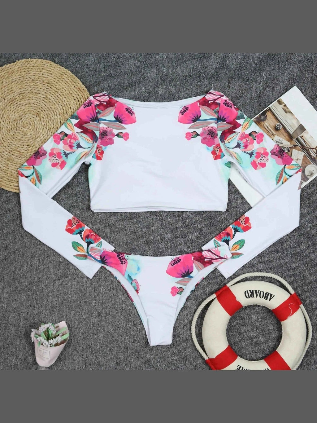Long Sleeve Swimwear Set - Courbe et Compagnie