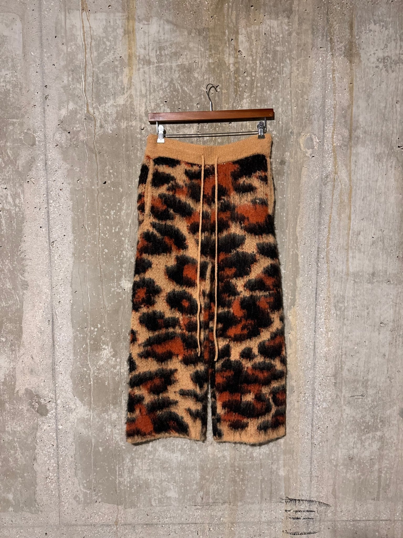 Luxurious Mohair Cheetah Pants in Hand Ready to Ship Limited Edition - Courbe et Compagnie