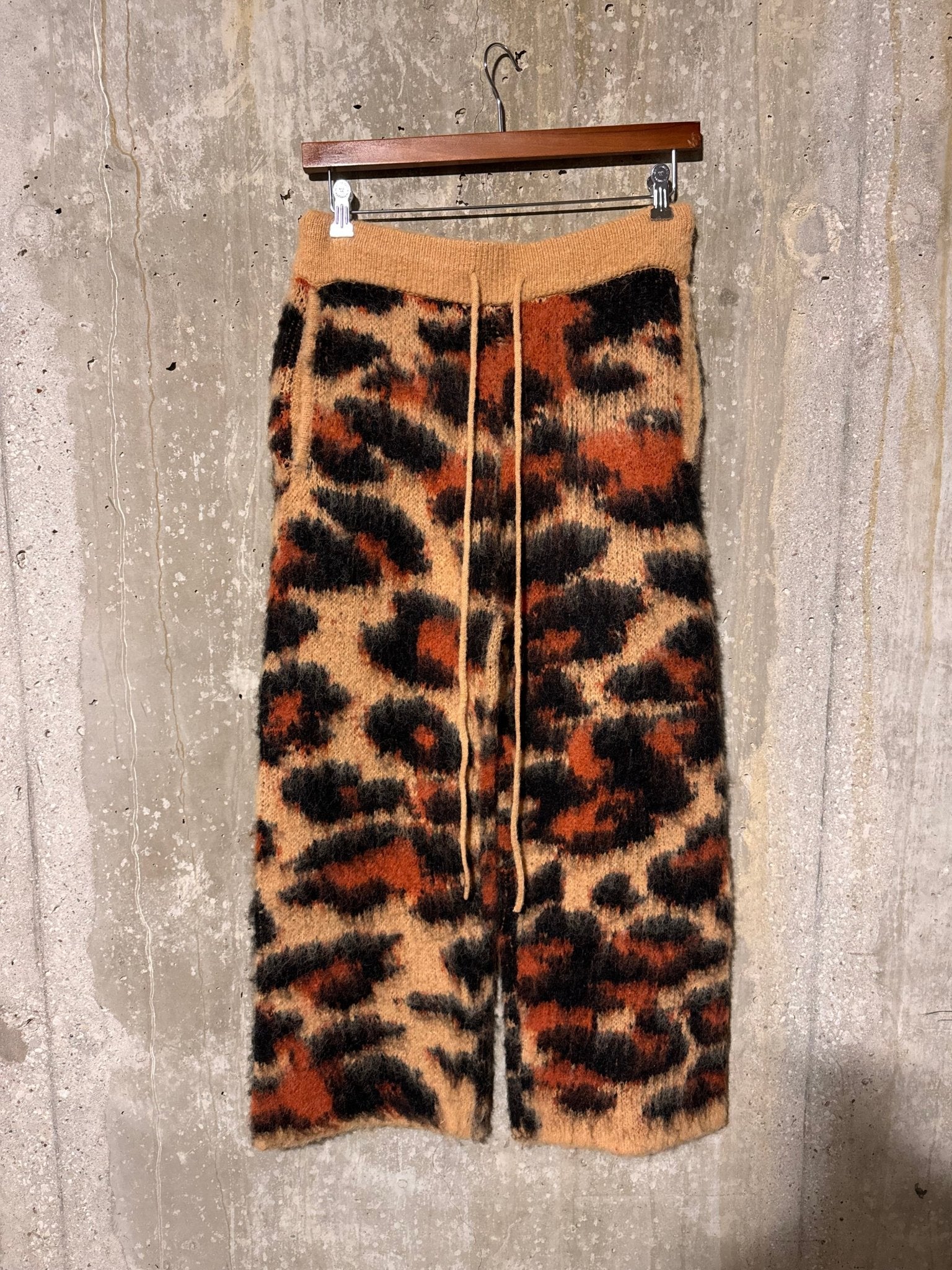 Luxurious Mohair Cheetah Pants in Hand Ready to Ship Limited Edition - Courbe et Compagnie
