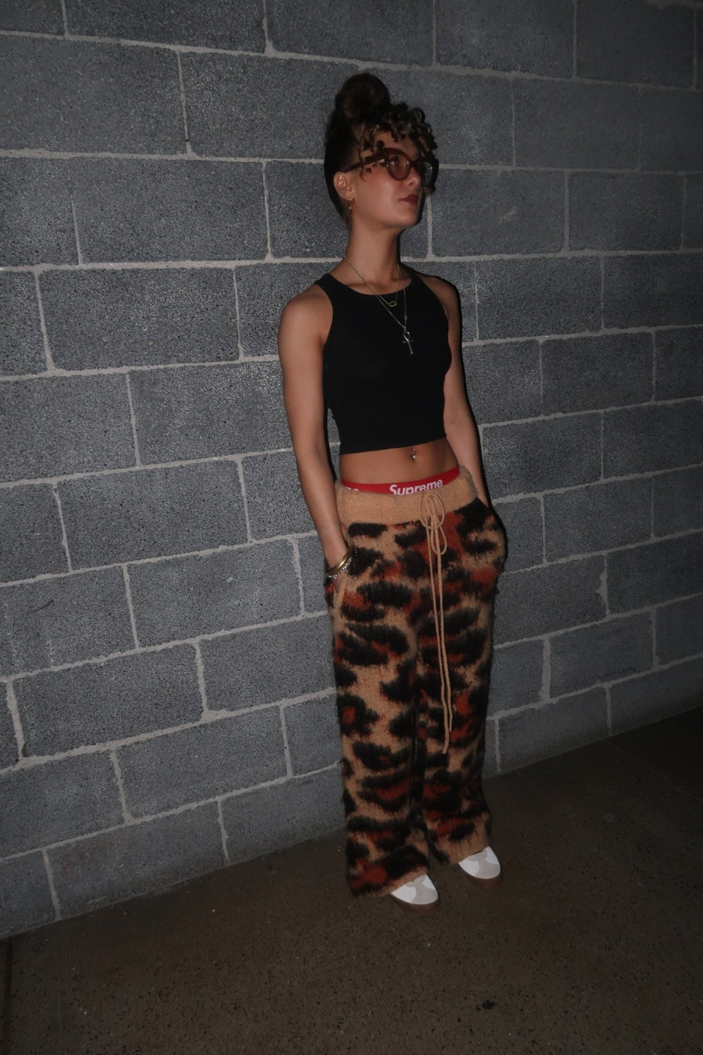 Luxurious Mohair Cheetah Pants in Hand Ready to Ship Limited Edition - Courbe et Compagnie