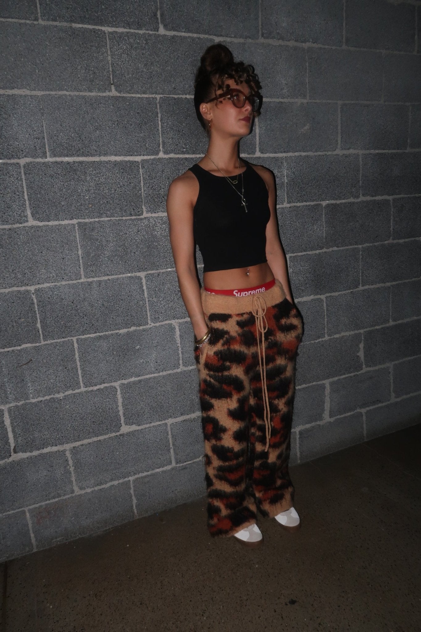 Luxurious Mohair Cheetah Pants in Hand Ready to Ship Limited Edition - Courbe et Compagnie
