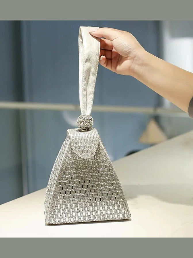 Luxury Diamond Clutch Bag for Women - Evening Purse - Courbe et Compagnie