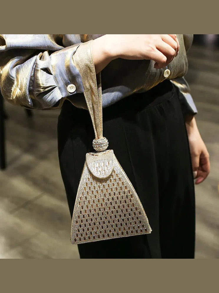 Luxury Diamond Clutch Bag for Women - Evening Purse - Courbe et Compagnie