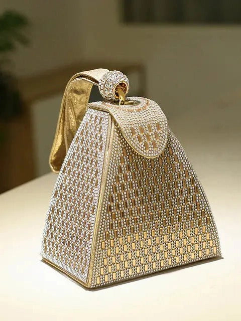 Luxury Diamond Clutch Bag for Women - Evening Purse - Courbe et Compagnie