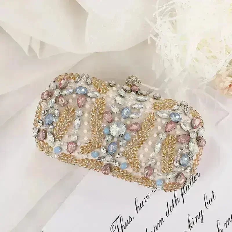 Luxury Rhinestone Clutch Bag - Wedding & Party Purse | Femstylo - Courbe et Compagnie