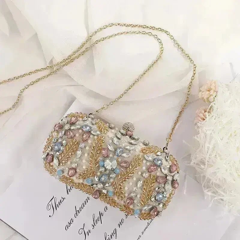 Luxury Rhinestone Clutch Bag - Wedding & Party Purse | Femstylo - Courbe et Compagnie