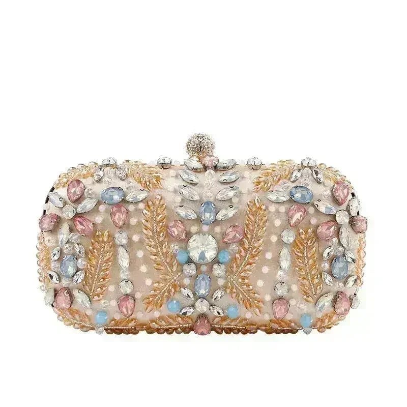 Luxury Rhinestone Clutch Bag - Wedding & Party Purse | Femstylo - Courbe et Compagnie