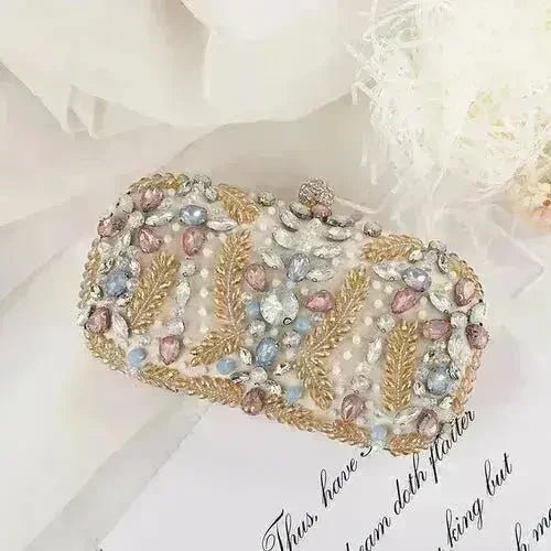 Luxury Rhinestone Clutch Bag - Wedding & Party Purse | Femstylo - Courbe et Compagnie