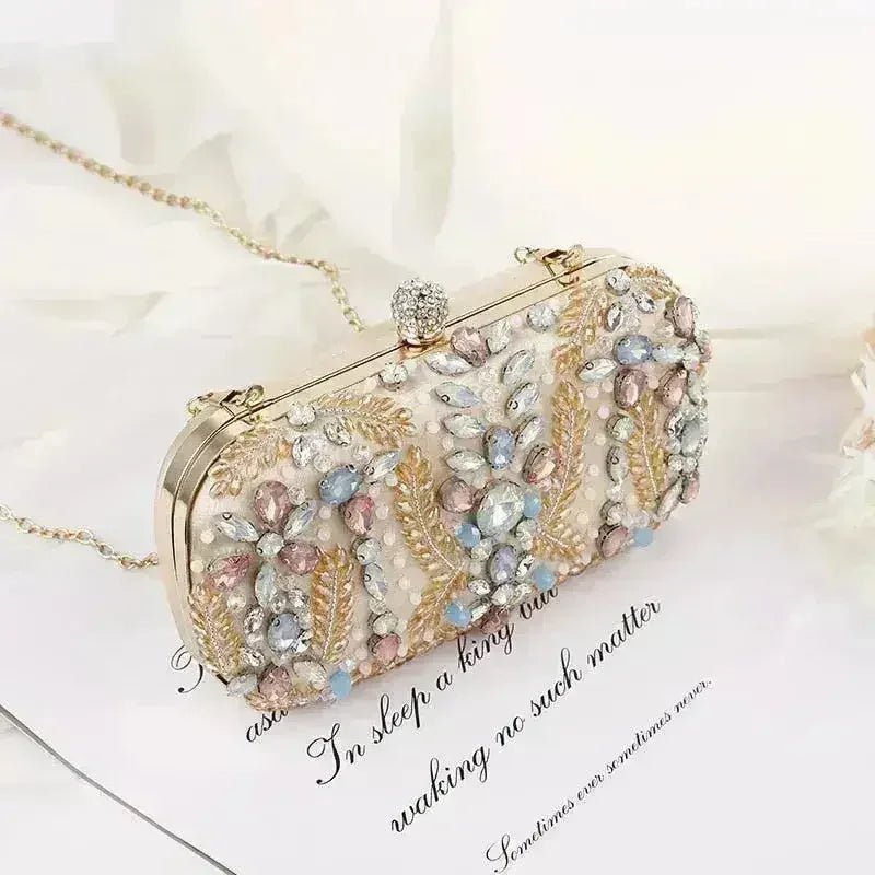 Luxury Rhinestone Clutch Bag - Wedding & Party Purse | Femstylo - Courbe et Compagnie