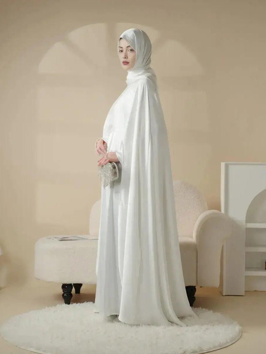 Luxury Wedding Abaya 3-Piece Bridal Set - Courbe et Compagnie
