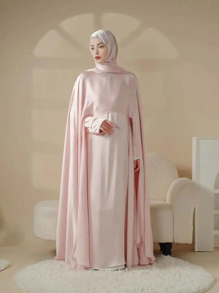 Luxury Wedding Abaya 3-Piece Bridal Set - Courbe et Compagnie