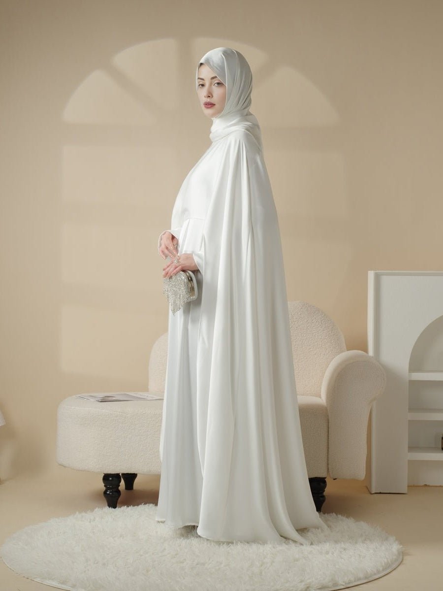 Luxury Wedding Abaya 3-Piece Bridal Set - Courbe et Compagnie