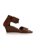 Magdalena Wooden Wedge Sandals - Courbe et Compagnie