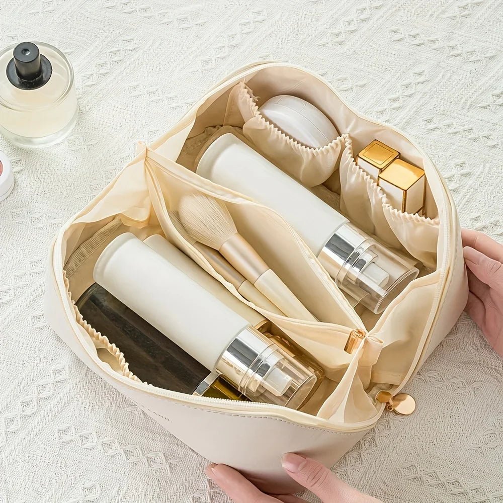 Makeup Organizer Female Toiletry Kit Bag Make Up Case Storage Pouch Luxury Lady Box, Cosmetic Bag, Organizer Bag For Travel Zip - Courbe et Compagnie