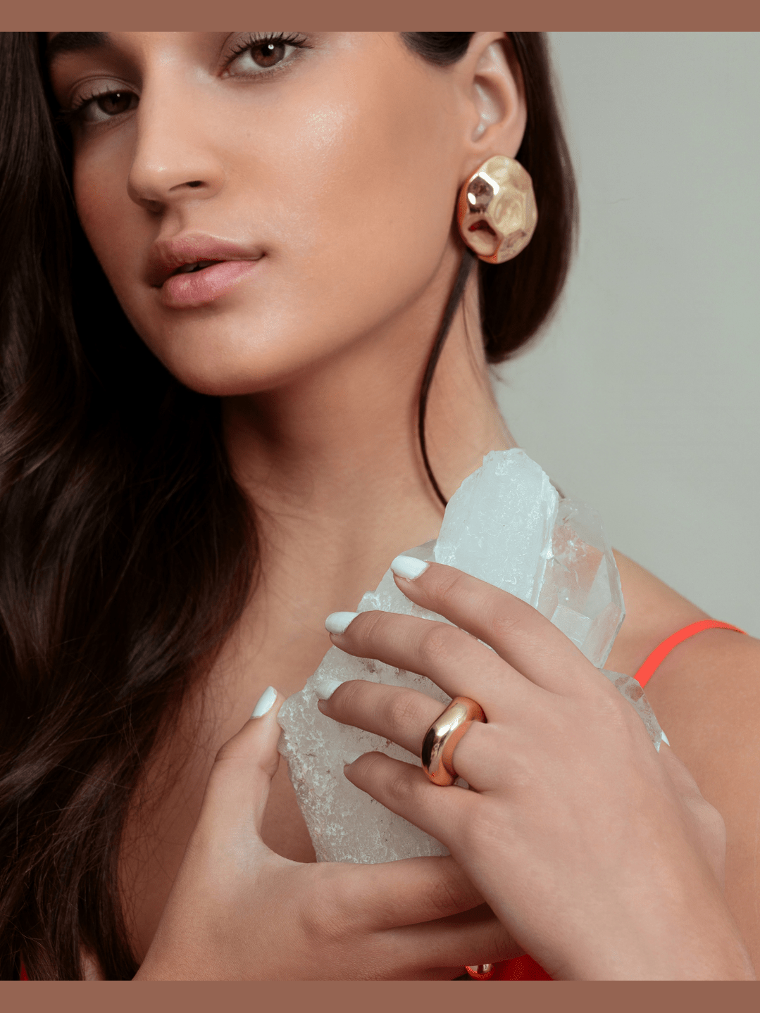 Mayara Sculptural Dome Drop Earrings - Courbe et Compagnie