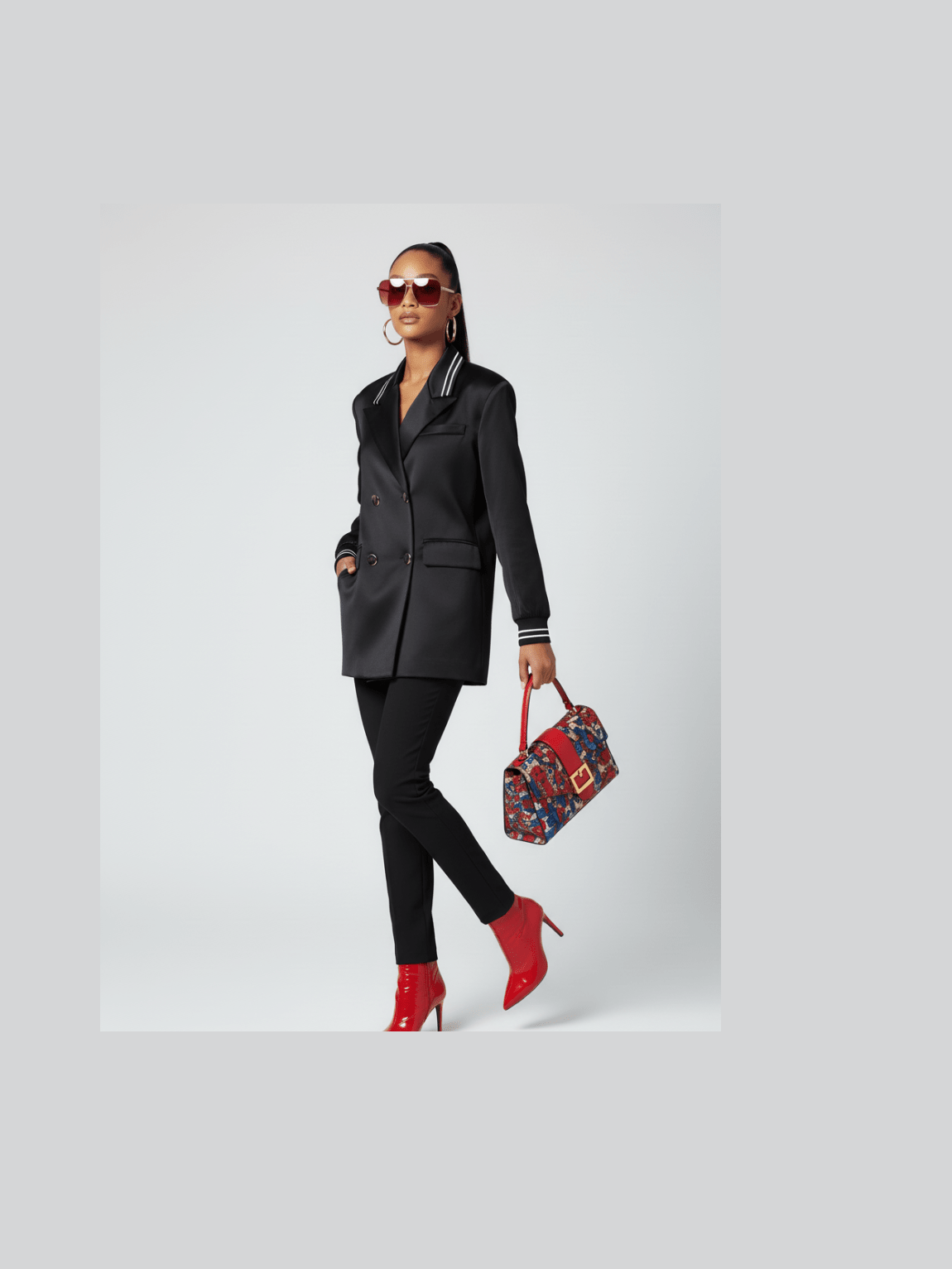 MIDTOWN Satin Tunic Blazer BYMANYC ® New York - Courbe et Compagnie