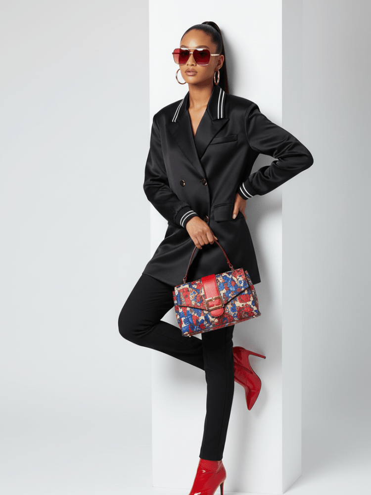 MIDTOWN Satin Tunic Blazer BYMANYC ® New York - Courbe et Compagnie