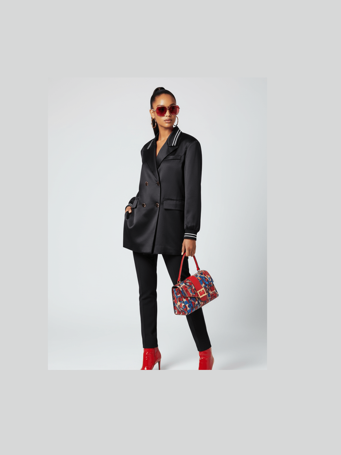MIDTOWN Satin Tunic Blazer BYMANYC ® New York - Courbe et Compagnie