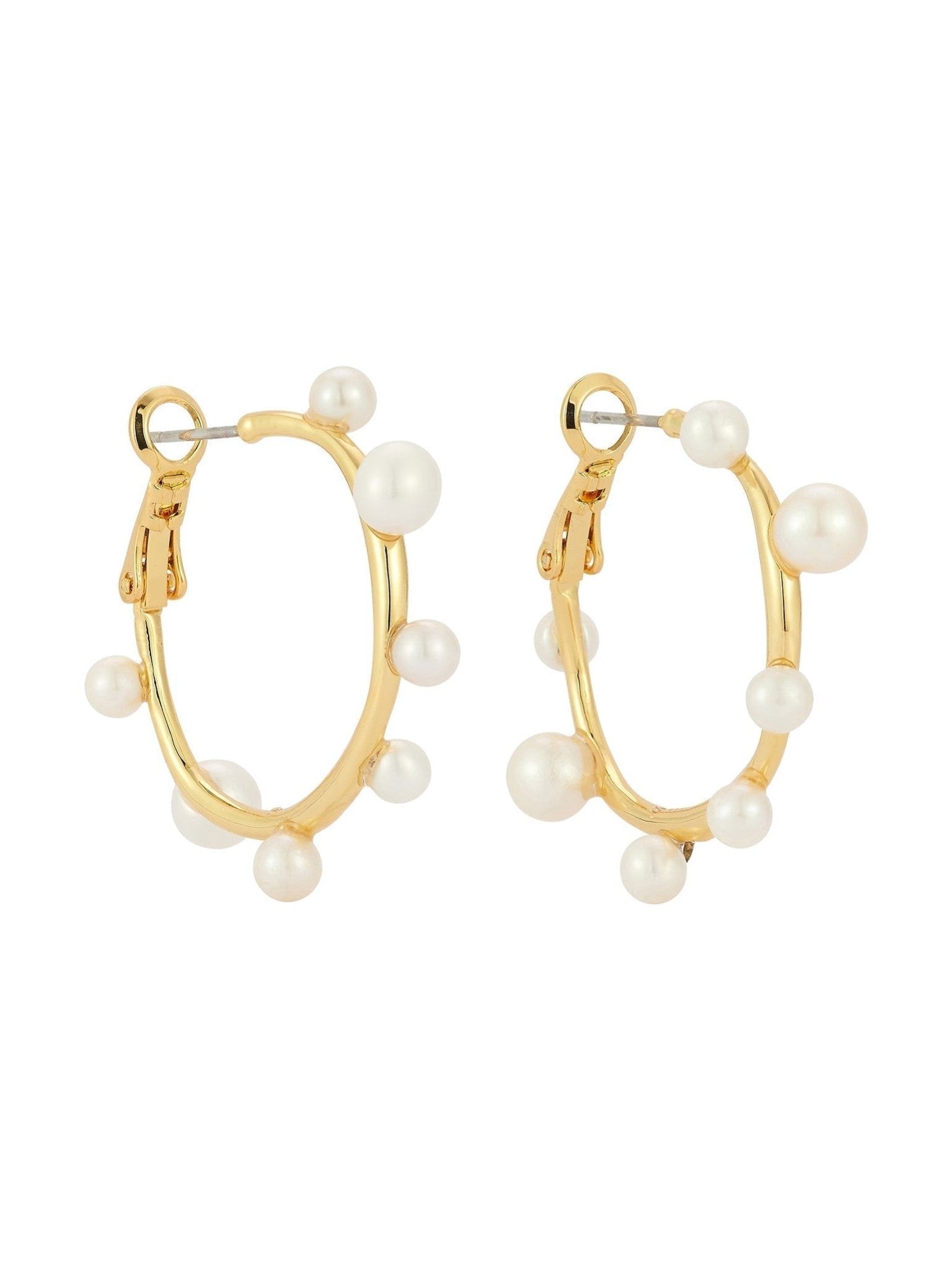 Mini Isla Pearl Hoop Earrings - Courbe et Compagnie