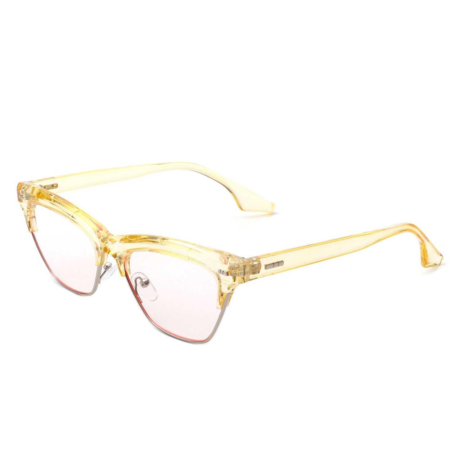 Mistique - Women Retro Half Frame Square Fashion Cat Eye Sunglasses - Courbe et Compagnie