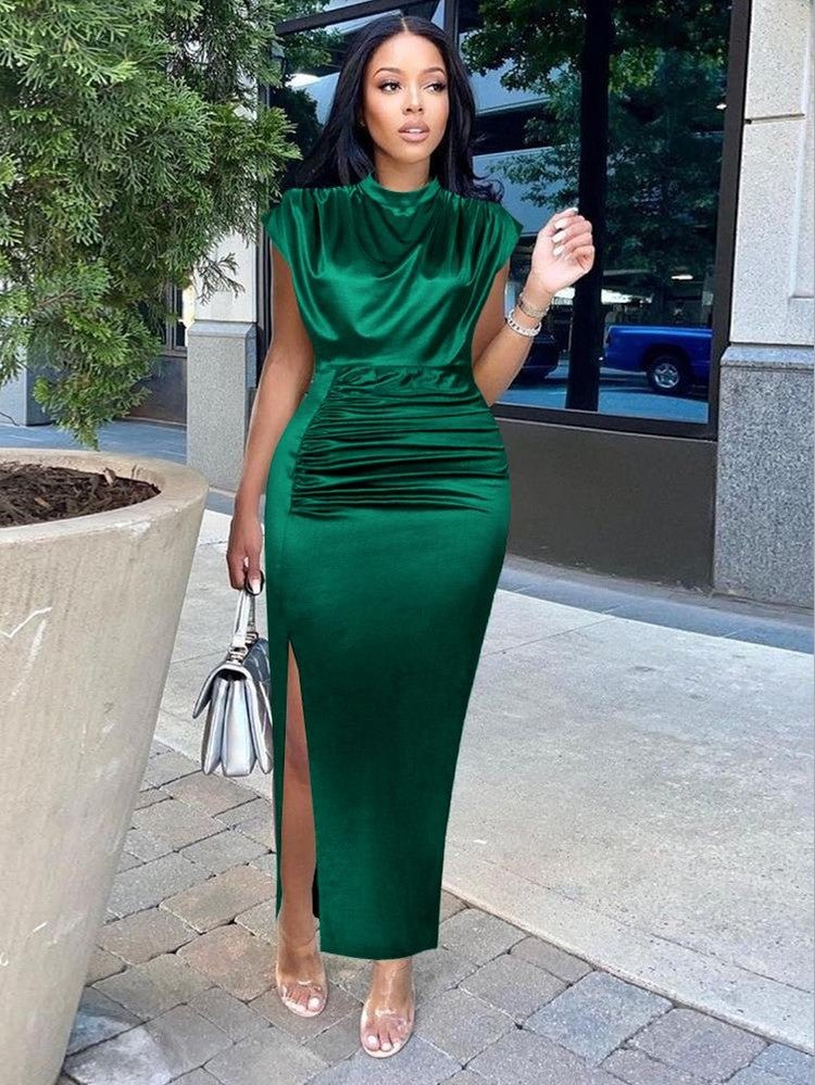 New Burgundy Cashmere Plus Size Dresses Women Dress Summer - Courbe et Compagnie