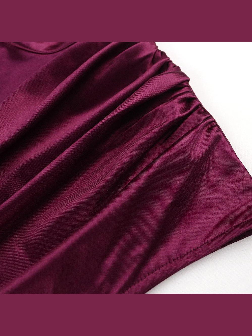 New Burgundy Cashmere Plus Size Dresses Women Dress Summer - Courbe et Compagnie