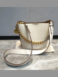New Women's Bucket Bag Luxury Shoulder Bag High Quality Handbag Fashion Women's Bag Thick Chain Party Bag Wallet - Courbe et Compagnie