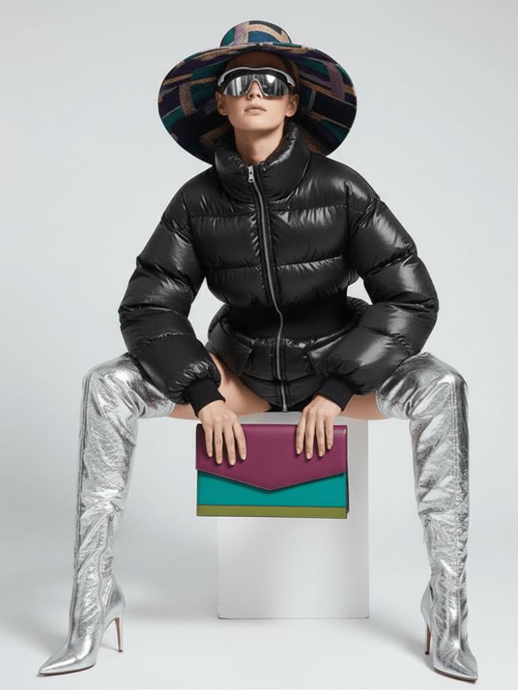 NOHO Elastic Waist Puffer Jacket BYMANYC ® New York - Courbe et Compagnie