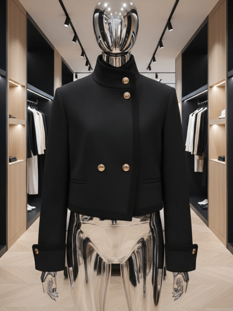 Noir Avant-Garde Jacket • FIFTH AVE New Collection BYMANYC ® New York - Courbe et Compagnie