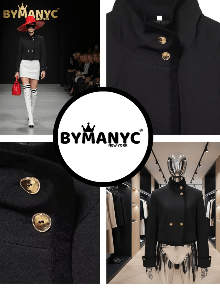 Noir Avant-Garde Jacket • FIFTH AVE New Collection BYMANYC ® New York - Courbe et Compagnie