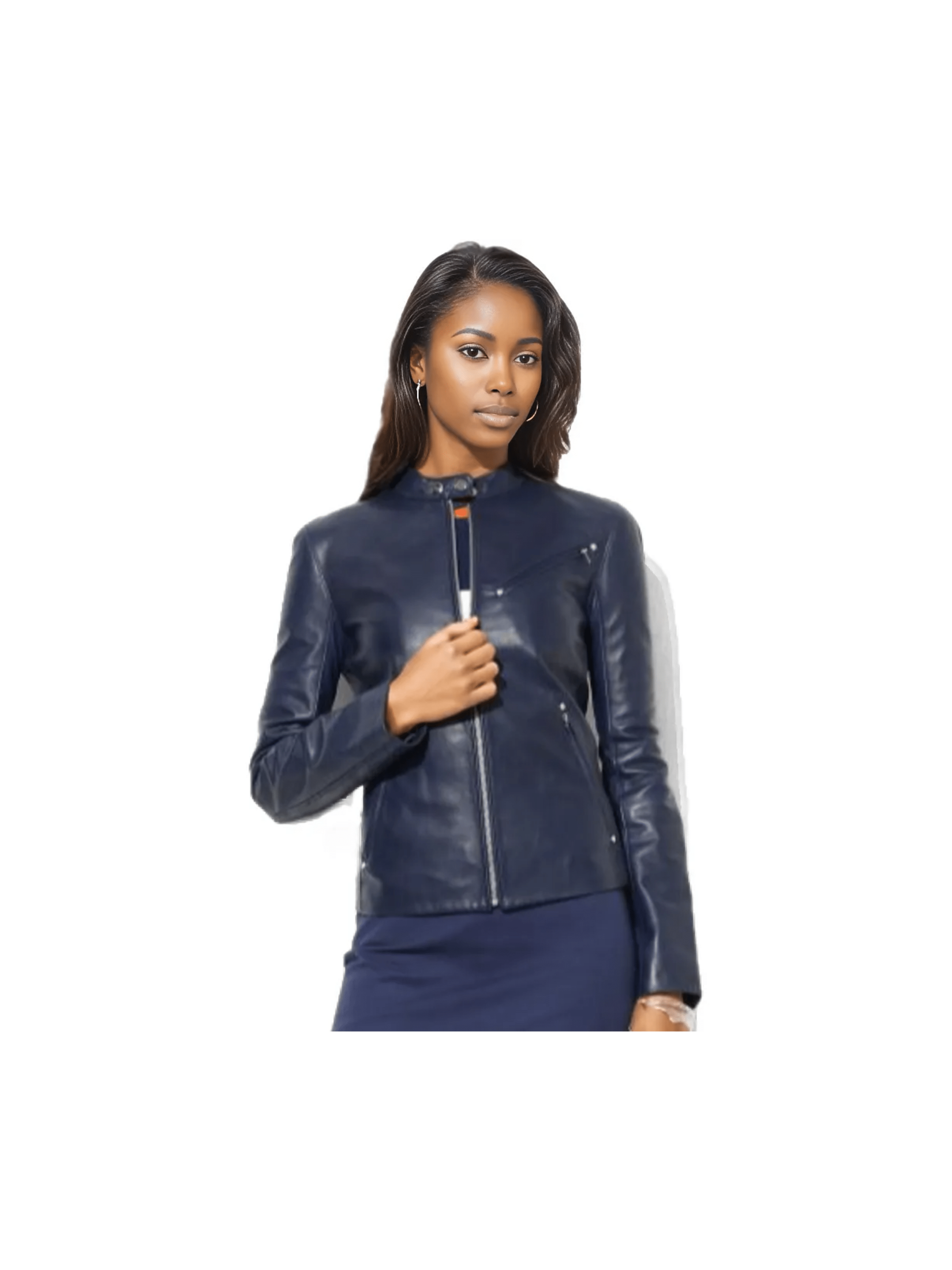 NY Womens Waxed Leather Jacket - Courbe et Compagnie