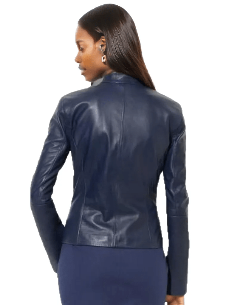 NY Womens Waxed Leather Jacket - Courbe et Compagnie
