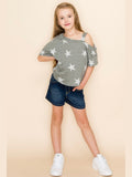 Off Shoulder Star tee - Courbe et Compagnie