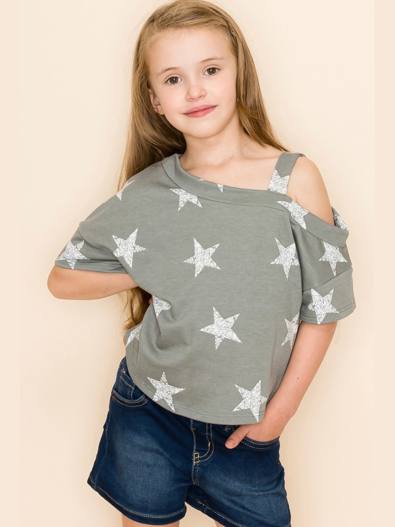 Off Shoulder Star tee - Courbe et Compagnie