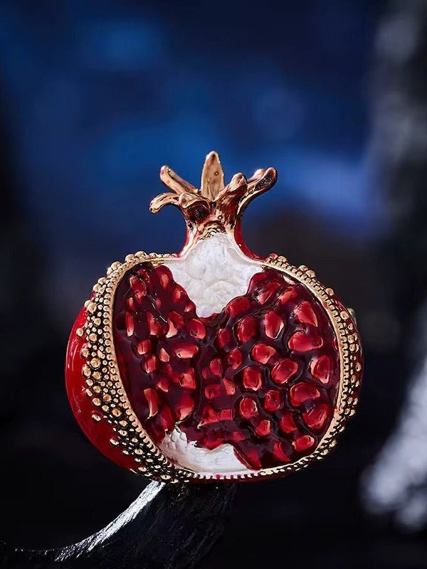 Open Pomegranate Brooch - Courbe et Compagnie