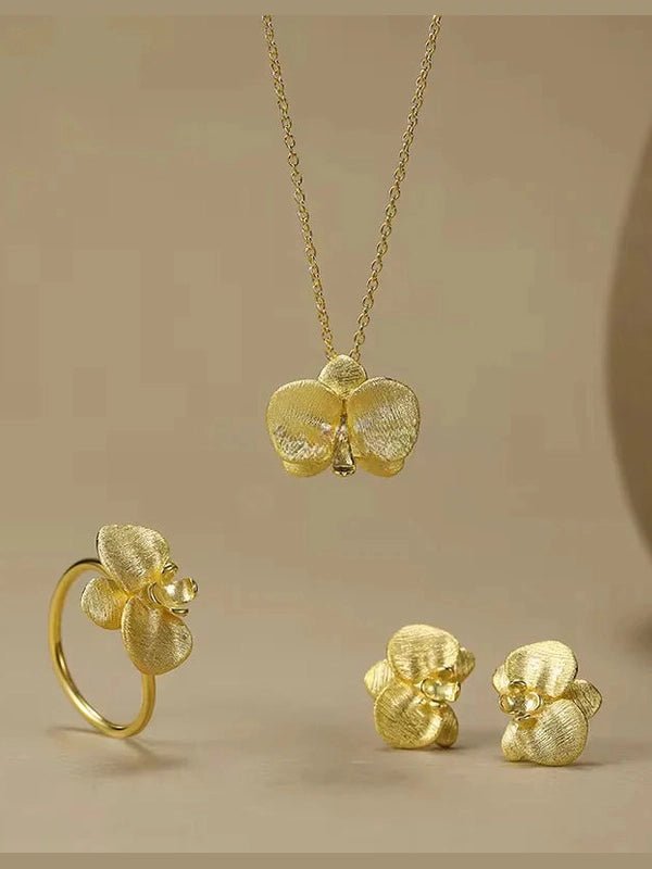 Orchid Flower Ring - Courbe et Compagnie
